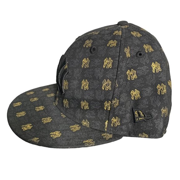 NY Yankees MLB New Era Wool Hat 7 3/4 Black 59FIFTY Fitted 6 Panel Embroidered - Picture 3 of 6